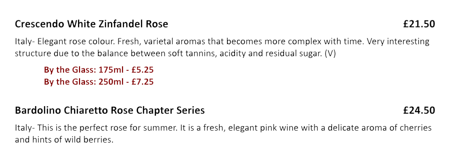 rose wine
